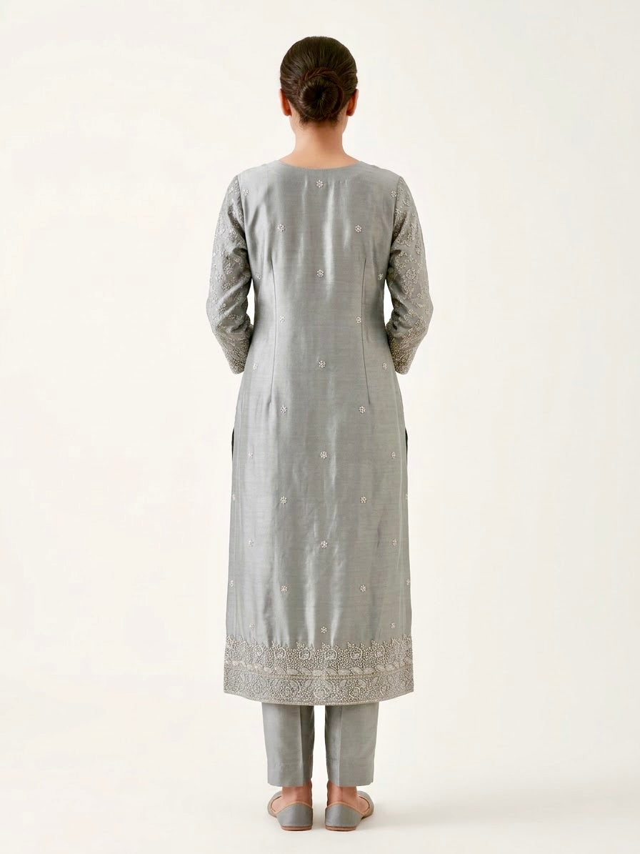 Festive 3 Piece Unstitch Dress Viscose Silk Fabric Heavy Threads Work 8 Colors